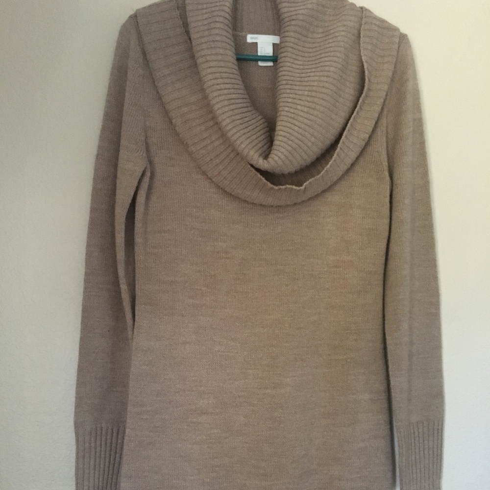 Beige sweater dress
